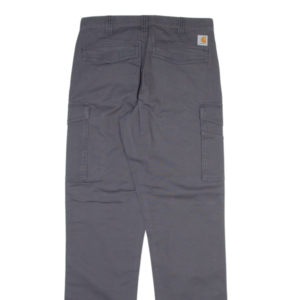 CARHARTT Cargo Mens Trousers Grey Relaxed Straight W33 L36 For Cheap