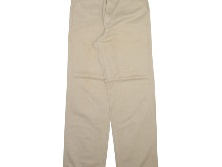 CARHARTT Mens Trousers Beige Relaxed Straight W32 L34 For Discount