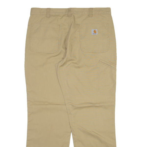 CARHARTT Mens Trousers Beige Relaxed Straight W38 L32 on Sale