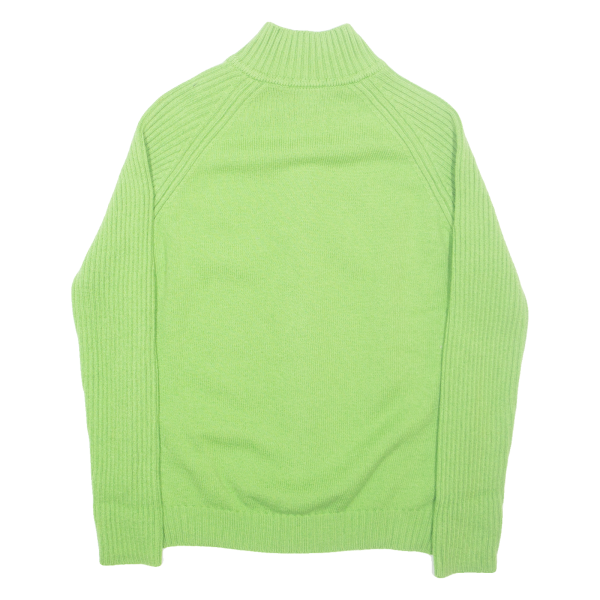 LACOSTE Womens Jumper Green Tight Knit XS on Sale