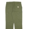 CARHARTT Carpenter Workwear Mens Trousers Green Relaxed Straight W34 L32 For Discount