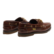 BIG TRAMP Boat Shoes Brown Leather Mens UK 7.5 Online Sale