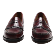 BASS Loafer Shoes Maroon Leather Womens UK 5.5 For Cheap