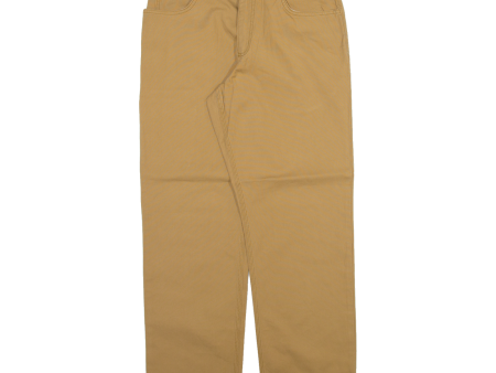 CARHARTT Mens Trousers Beige Relaxed Straight W33 L30 Discount