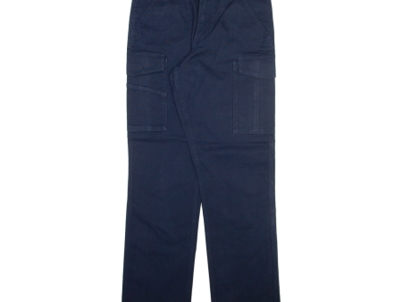 CARHARTT Cargo Mens Trousers Blue Relaxed Straight W31 L32 Online