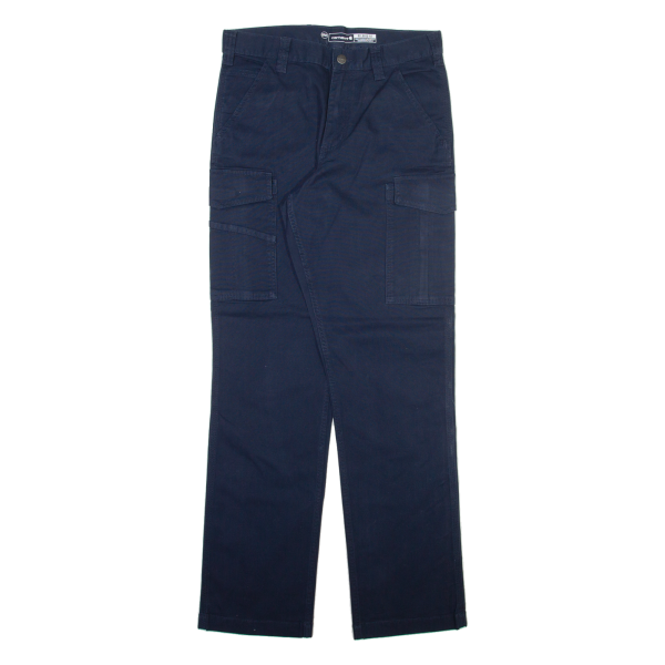 CARHARTT Cargo Mens Trousers Blue Relaxed Straight W31 L32 Online