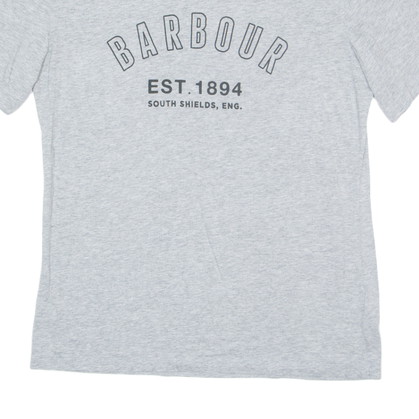 BARBOUR Mens T-Shirt Grey M Online