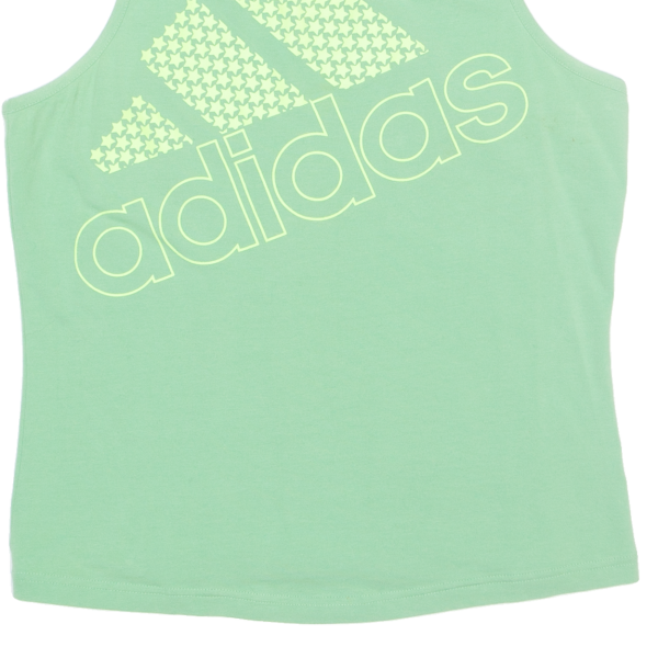 ADIDAS Girls Vest Green Sleeveless 14Y For Discount