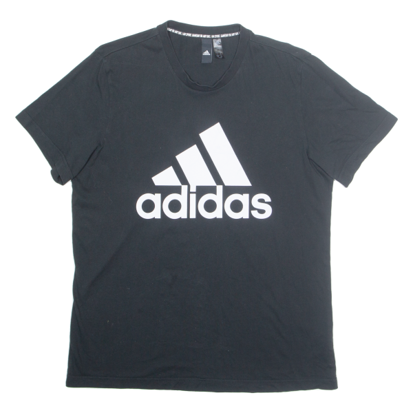 ADIDAS Mens T-Shirt Black L For Discount