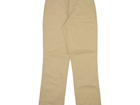 CARHARTT Mens Trousers Beige Relaxed Straight W29 L32 Hot on Sale