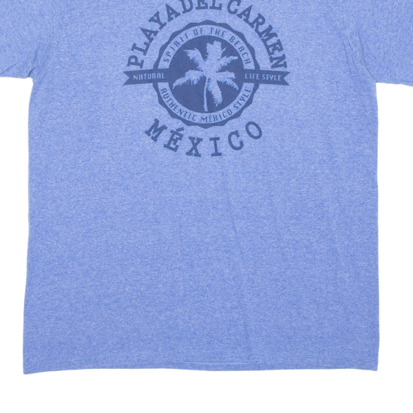 YAZBEK Mexico Mens T-Shirt Blue L Cheap