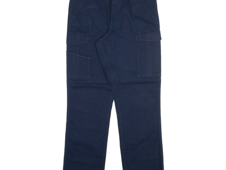 CARHARTT Cargo Mens Trousers Blue Relaxed Straight W33 L32 For Sale