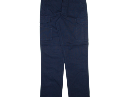 CARHARTT Cargo Mens Trousers Blue Relaxed Straight W33 L36 Online now