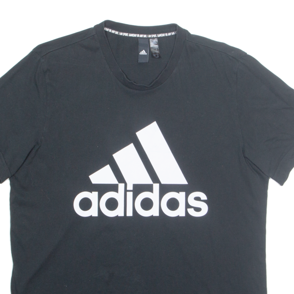 ADIDAS Mens T-Shirt Black L For Discount