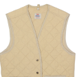 LEVI S Womens Quilted Gilet Beige 90s Diamond M Discount