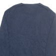 POLO RALPH LAUREN Mens Jumper Blue Tight Knit L For Sale