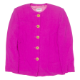 STIFF Womens Blazer Jacket Pink Wool 80s UK 10 Online