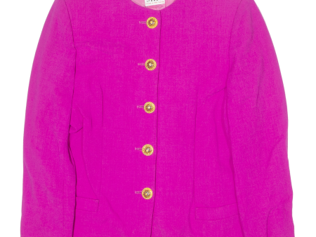 STIFF Womens Blazer Jacket Pink Wool 80s UK 10 Online