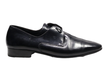 Derby Shoes Black Leather Mens UK 8 Cheap