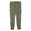 Camo Mens Trousers Green Regular Tapered W30 L30 For Cheap