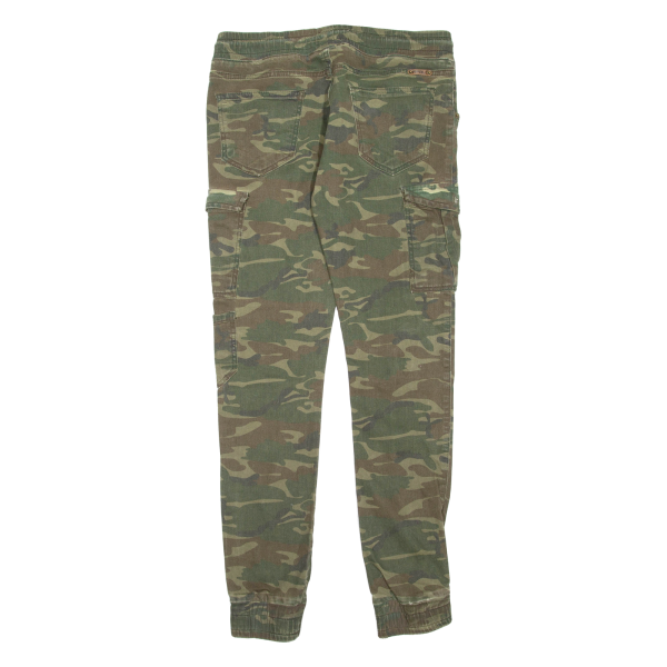 Camo Mens Trousers Green Regular Tapered W30 L30 For Cheap