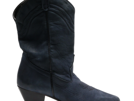 Cowboy Boots Blue Synthetic Womens UK 5.5 on Sale