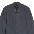 YVES SAINT LAURENT Mens Blazer Jacket Blue Wool Check XL Online