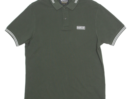 BARBOUR Mens Polo Shirt Green M For Cheap