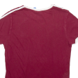 ADIDAS Womens T-Shirt Maroon UK 10 Discount