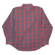 WRANGLER Mens Shirt Red Check Long Sleeve XL Cheap