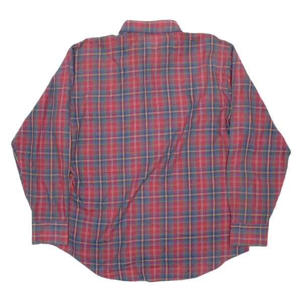 WRANGLER Mens Shirt Red Check Long Sleeve XL Cheap