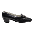 BALLY Heeled Loafer Shoes Black Leather Womens UK 6 Cheap