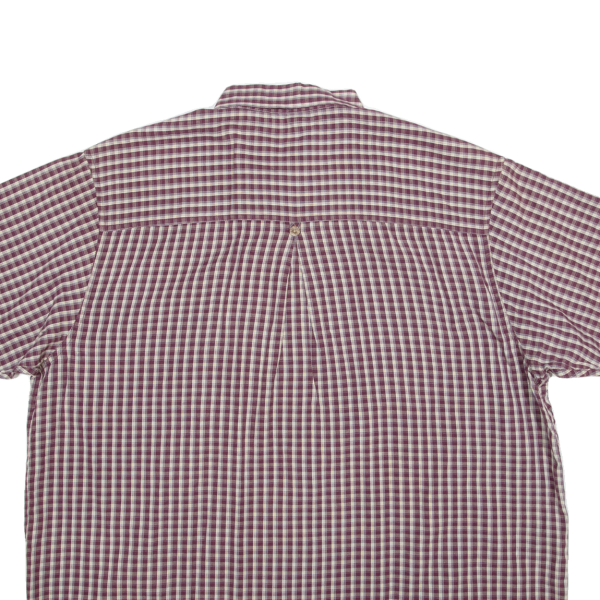 WRANGLER Rugged Wear Mens Shirt Maroon Check 2XL on Sale