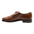 BALLY Derby Shoes Brown Leather Womens UK 6.5 Supply