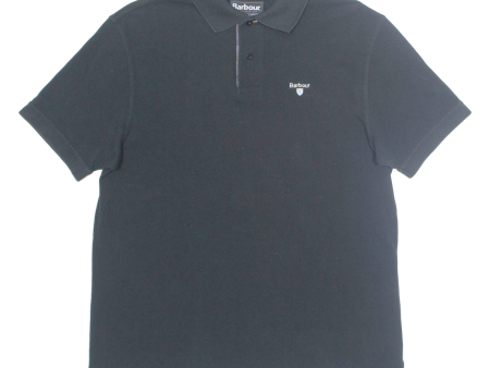 BARBOUR Mens Polo Shirt Black L Online