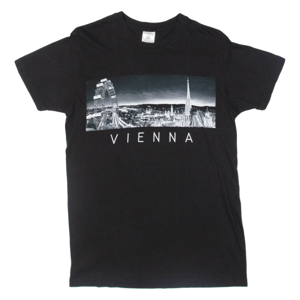 B&C Vienna Mens T-Shirt Black S Online Hot Sale