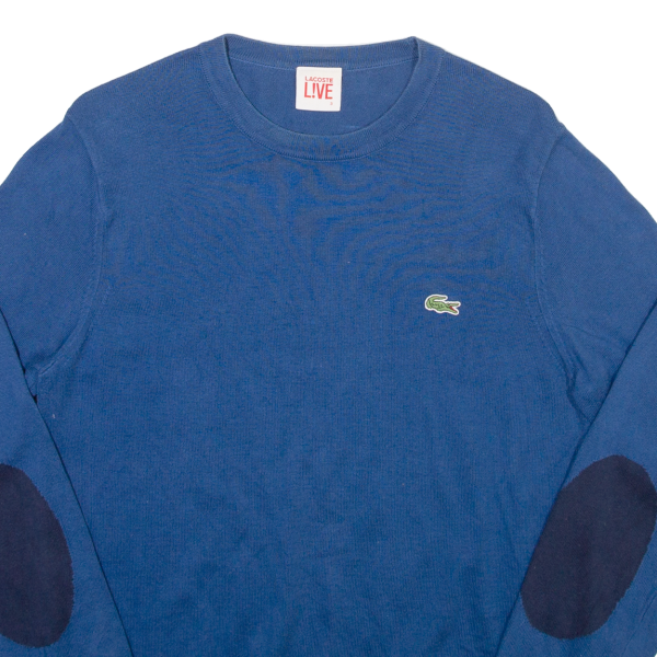 LACOSTE Mens Jumper Blue Tight Knit S Online now