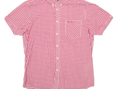 BEN SHERMAN Mens Shirt Red Check L For Discount