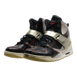 AIR JORDAN High Top Trainers Black Leather Mens UK 10 For Cheap