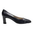 BALDININI Court Heels Black Leather Womens UK 6.5 on Sale