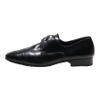 Derby Shoes Black Leather Mens UK 8 Cheap