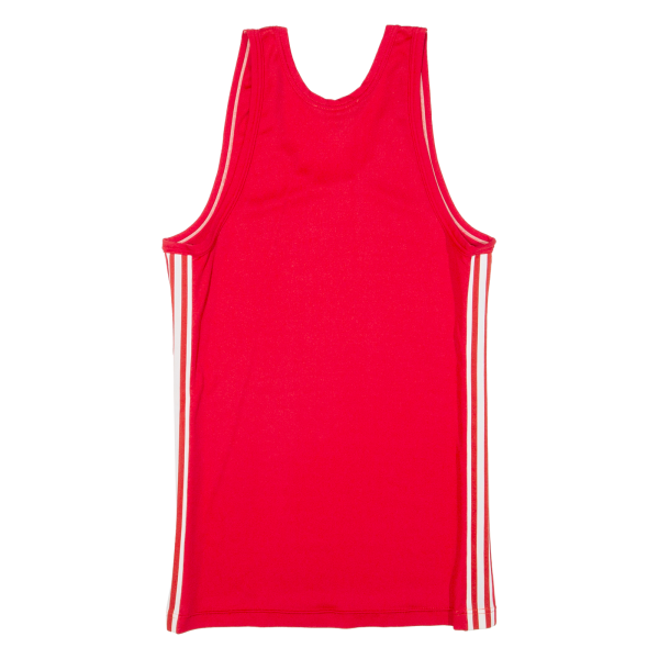 ADIDAS Womens Vest Red Sleeveless 90s S Discount