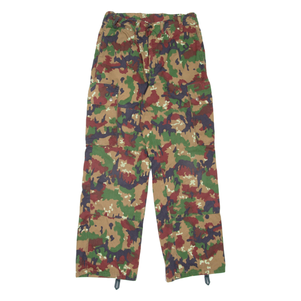 Camo Mens Trousers Green Regular Straight W28 L30 Online Hot Sale