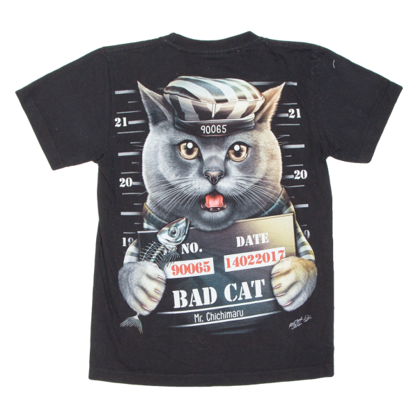 Bad Cat Womens T-Shirt Black S Online now