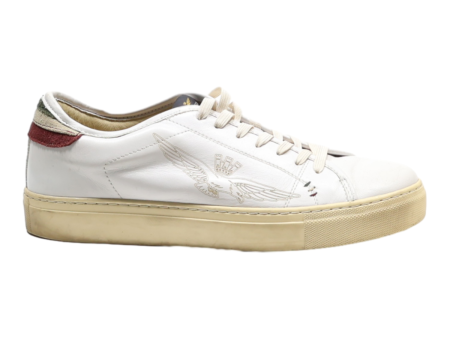 AERONAUTICA MILITARE Sneaker Trainers White Leather Mens UK 9 Fashion