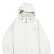 THE NORTH FACE Mesh Lined Womens Jacket White Hooded S Fashion