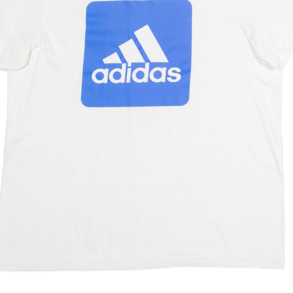 ADIDAS Womens T-Shirt White M Fashion