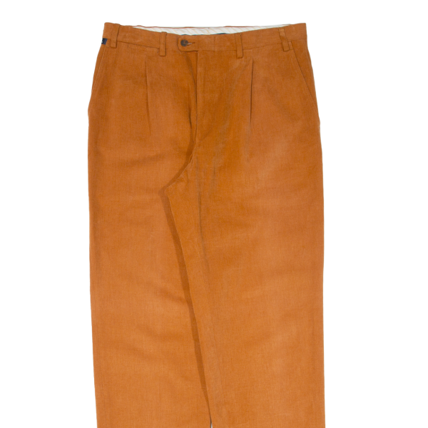 CANALI Mens Trousers Orange Regular Straight W32 L32 Online Sale