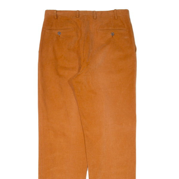 CANALI Mens Trousers Orange Regular Straight W32 L32 Online Sale