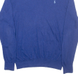 POLO RALPH LAUREN Slim Fit Mens Jumper Blue Tight Knit L Discount